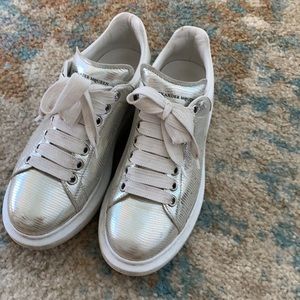 Alexander McQueen shoes silver